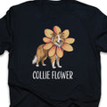 Collie Flower Dog T-Shirt