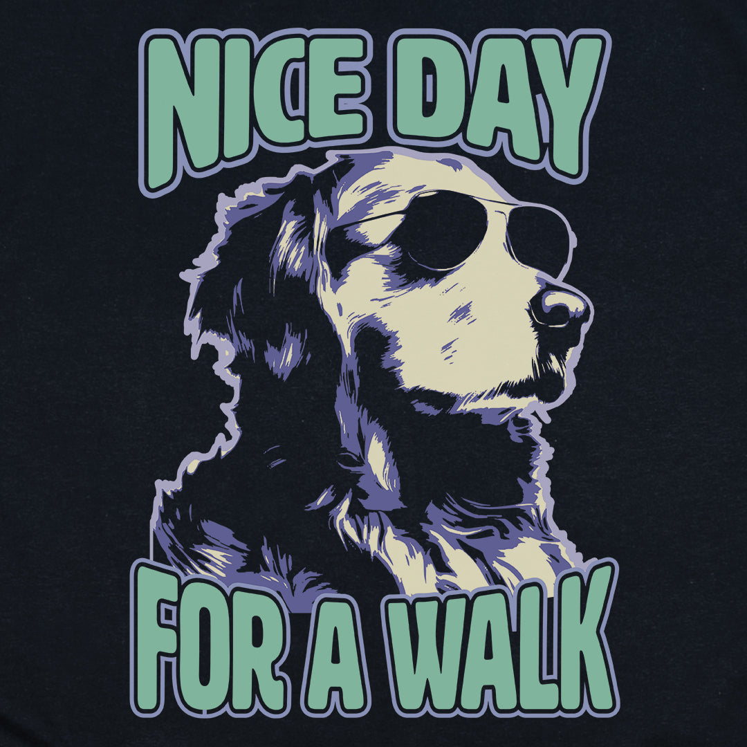 Nice Day for a Walk Dog T-Shirt
