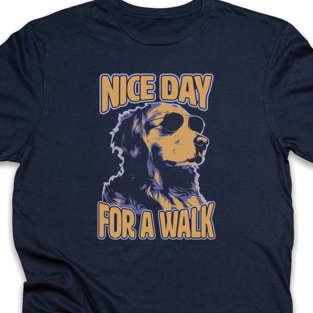Nice Day for a Walk Dog T-Shirt